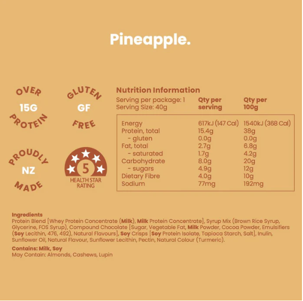 Nothing Naughty Protein Bar - Pineapple