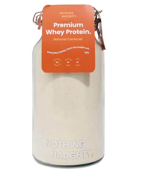Premium NZ Whey Protein 1KG Jar - Caramel