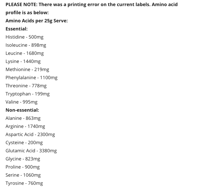 Premium Pea Protein Vanilla 1kg