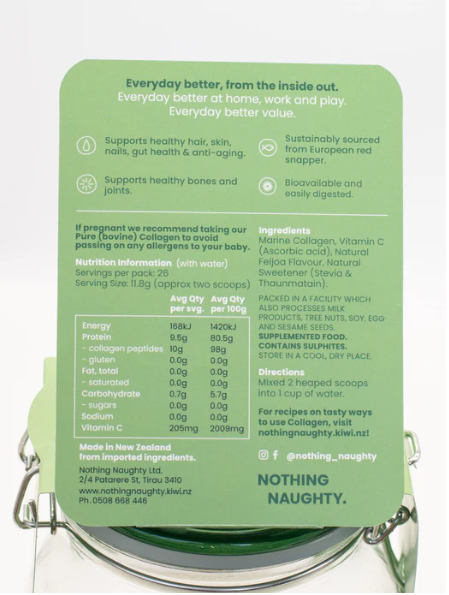 Pure Marine Collagen & Vitamin C - 300g Bag- Feijoa + Vit C