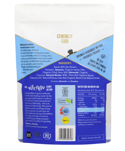 Keto - Almond Butter & Vanilla Bean 350gm