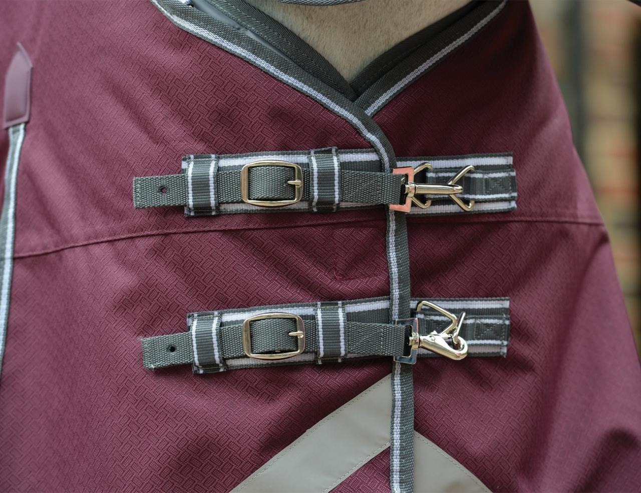 Weatherbeeta Comfitec Plus Dynamic Combo 100gm Maroon/Grey/White 5'6