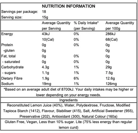 Joknal Lemon Curd 280gm