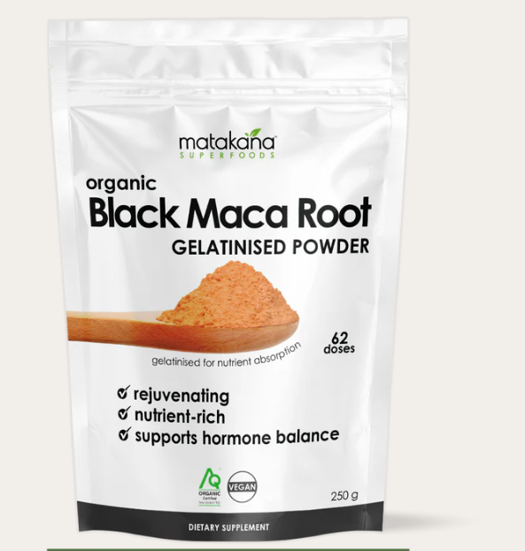 Maca Root Black Gelatinised Powder | Organic - 250g