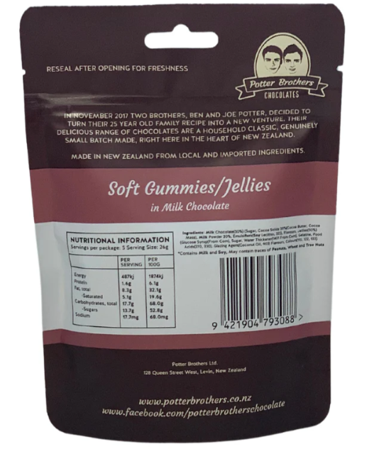 Jellies in Milk Chocolate