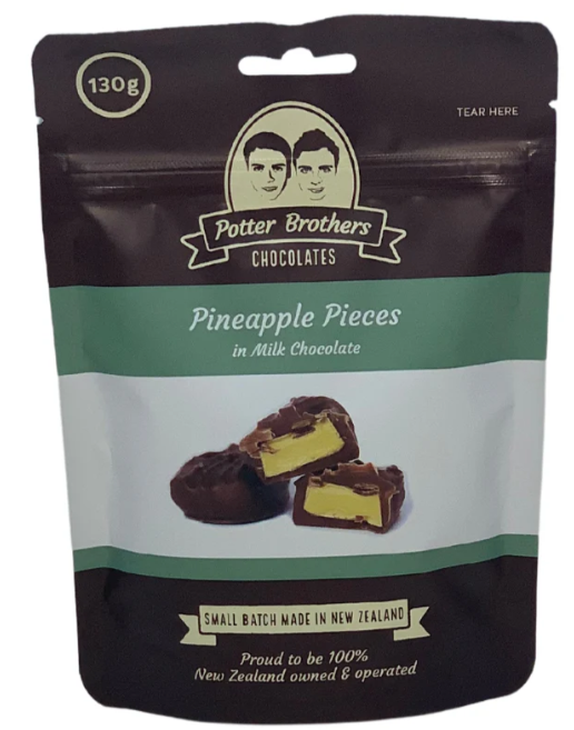 Pineapple Pieces in Milk Chocolate