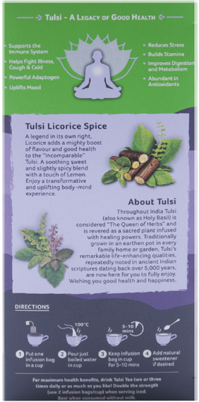OI Tulsi Licorise Tea 25TBT
