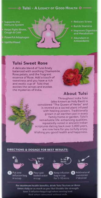OI Tulsi Tea Sweet Rose 25TBT