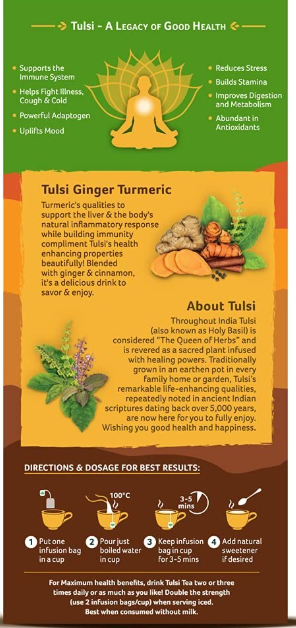 OI Tulsi Turmeric Ginger Tea 25TBT