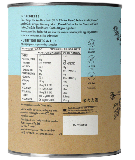 Nutra CHICKEN Bone Broth Homestyle Original 125gm