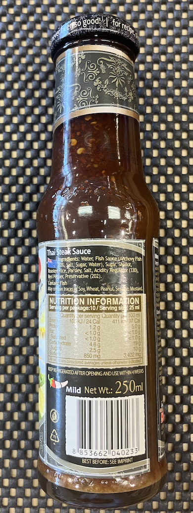 Exotic Thai Steak Sauce 250ml