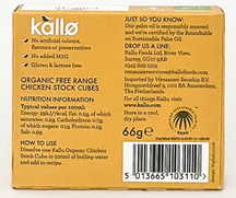 Kallo Organic Chicken Stock Cubes 66g