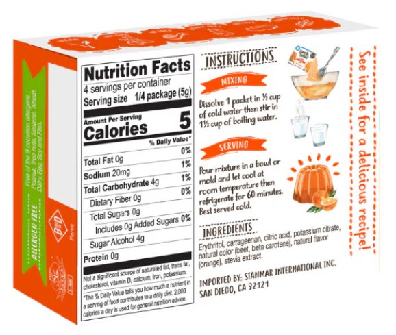 Simply Delish Plant Based Jelly Orange