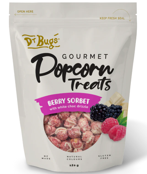 Dr Bug Gourmet Popcorn Berry Sorbet