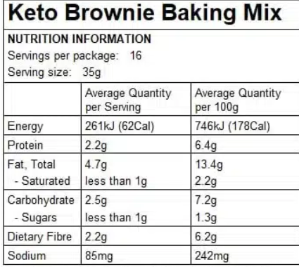 Frenchies Keto Brownie Mix
