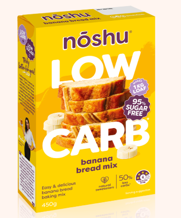 Noshu 95% Sugar Free Banana Bread Mix 450g