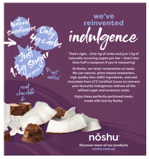 Noshu Coconut Bliss Indulgence Bars 160g