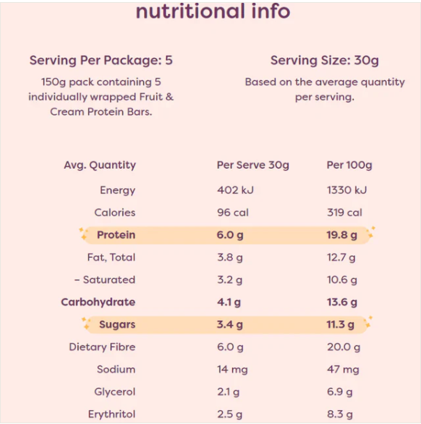 Noshu Raspberry and Cream Protein Bars