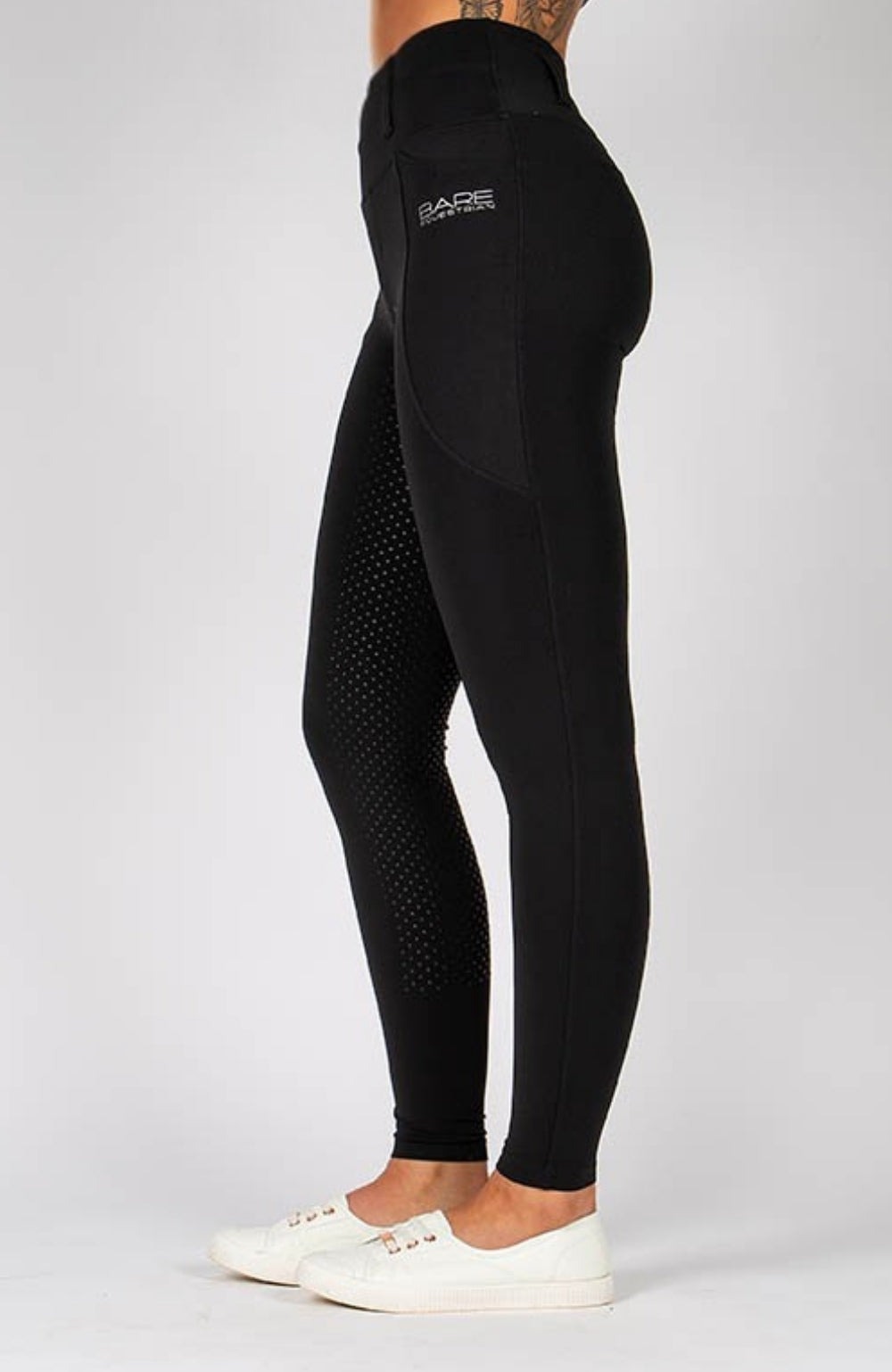 Bare Equestrian Thermo Fit Winter Tights Ladies Black - Size XS