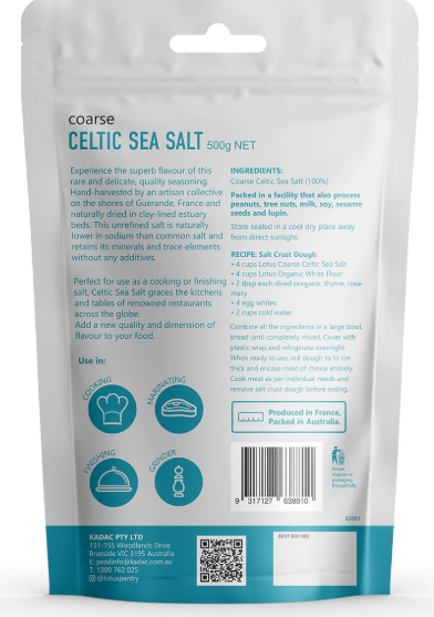 Lotus Celtic Sea Salt Coarse 500g