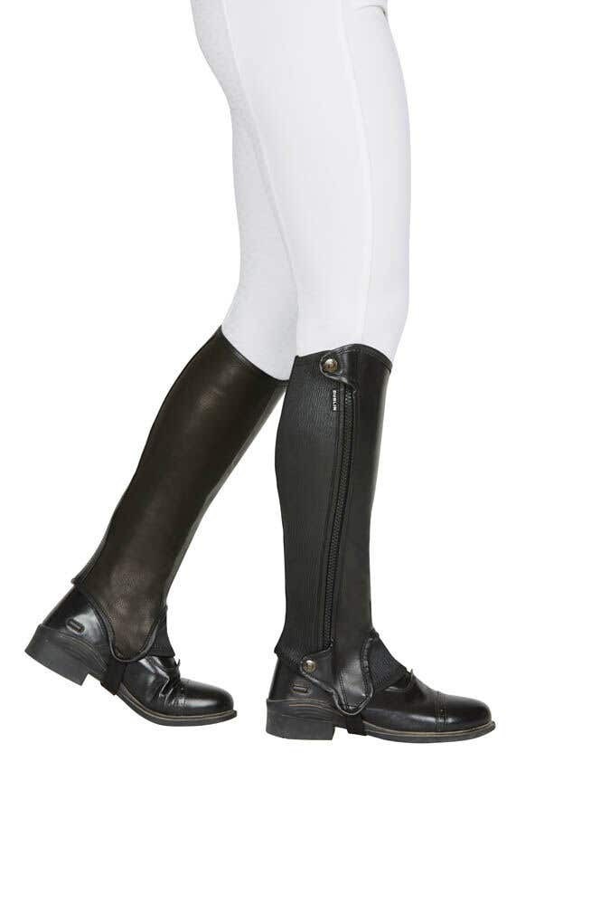 Dublin Evolution Side Zip Half Chaps Adult Black - XL