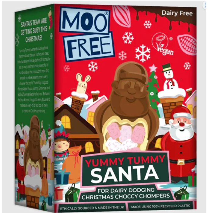 Moo Free Christmas Yummy Tummy Santa 100GM