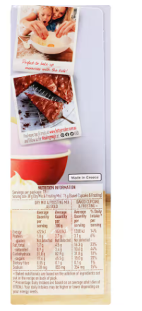 Orgran Cake Mix Vanilla 375gm GF