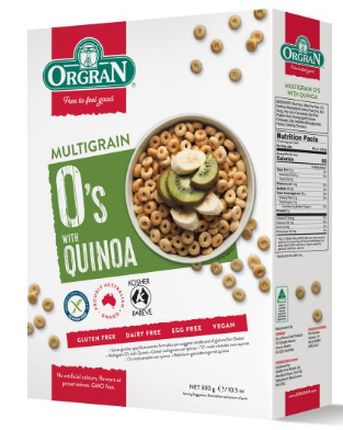 Orgran Cereal Multi Grain O's Quinoa 300g