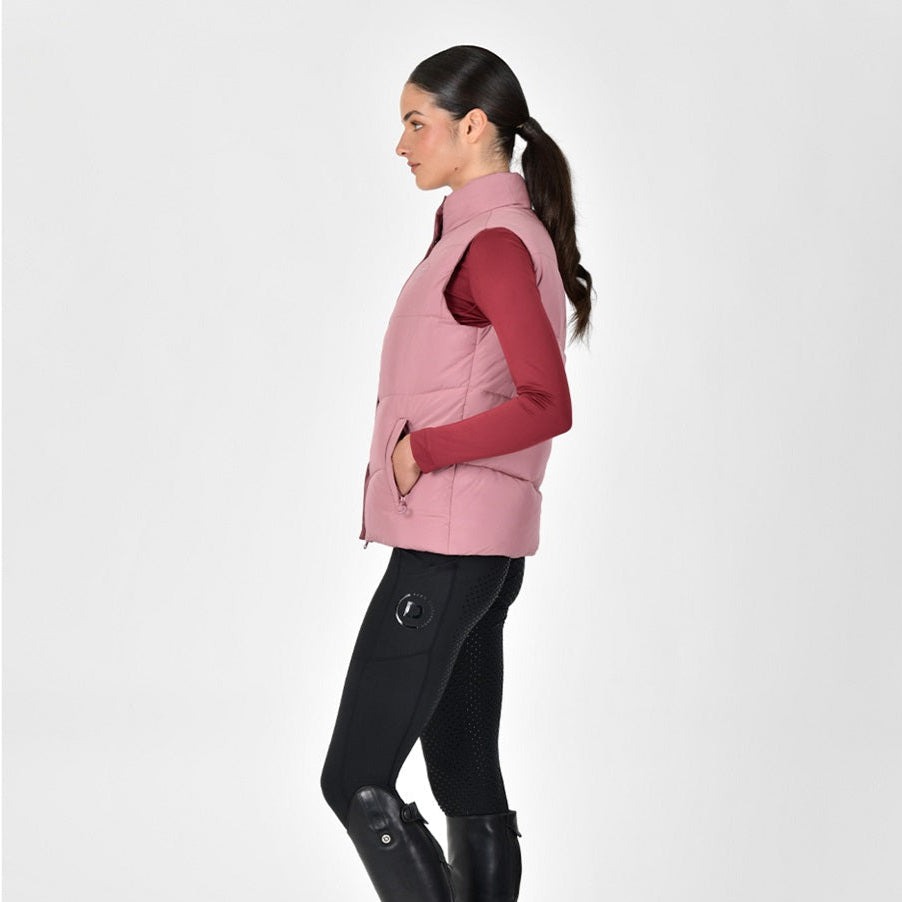 Dublin Puffer Body Warmer Dusty Rose Ladies Large/14