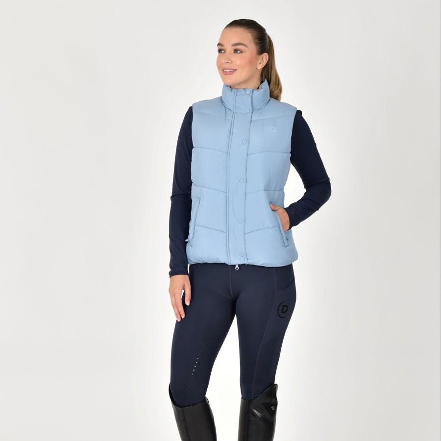 Dublin Puffer Body Warmer Blue Fog Ladies X-Large/16