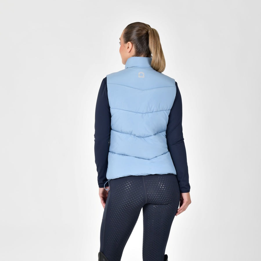 Dublin Puffer Body Warmer Blue Fog Ladies X-Small/8