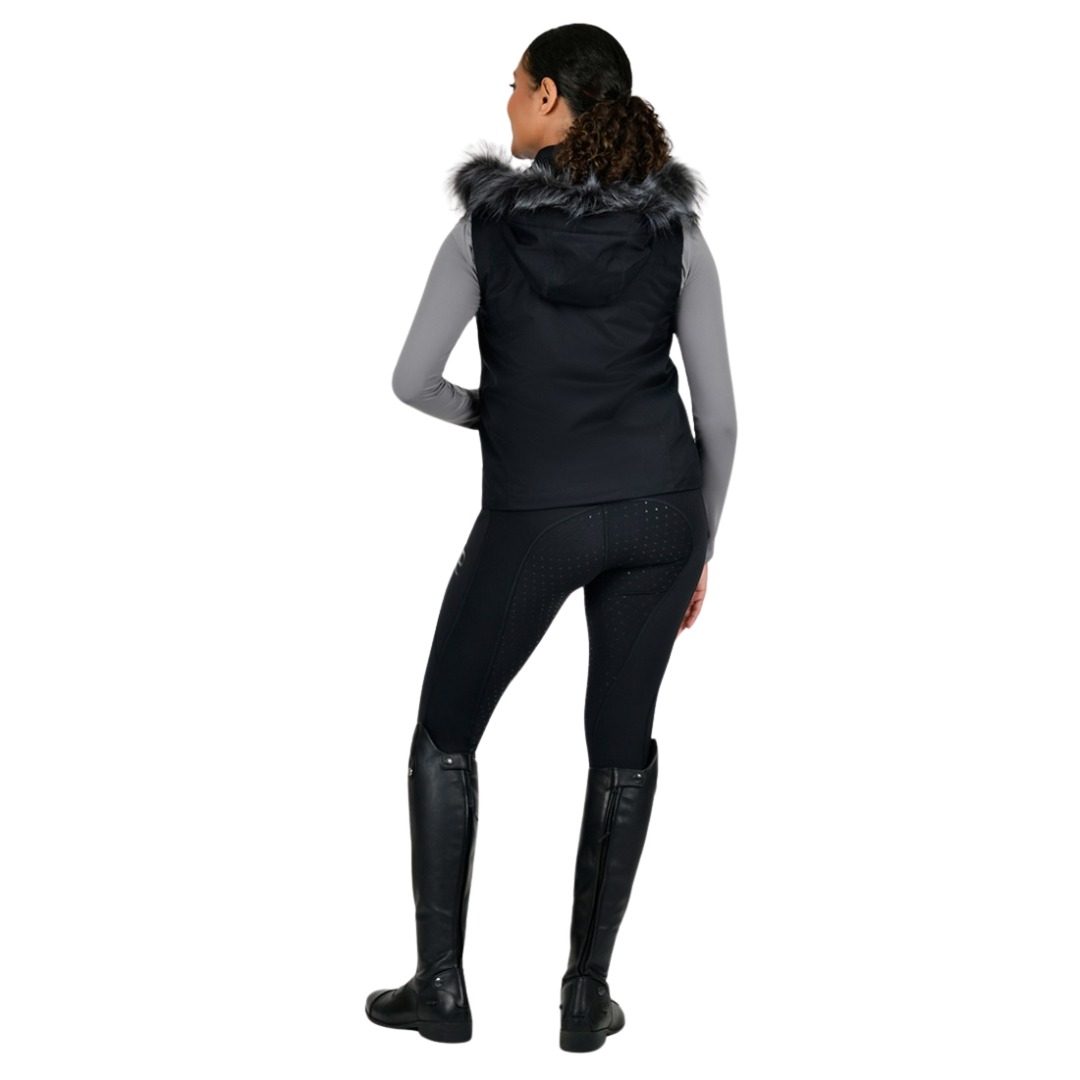 Dublin Frankie Fur Trim Hooded Vest Ladies - S