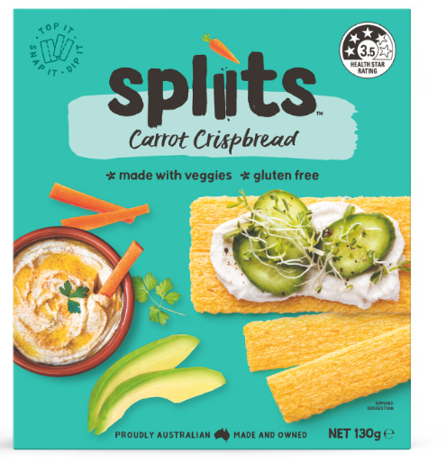 Spliits Carrot Crispbread 130gm