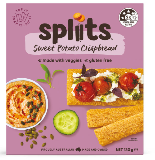 Spliits Sweet Potato Crispbread 130gm