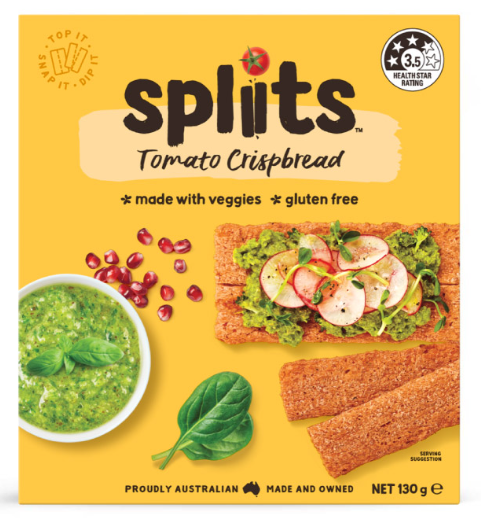 Spliits Tomato Crispbread 130gm