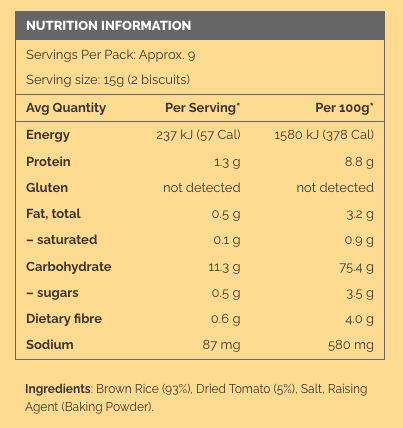 Spliits Tomato Crispbread 130gm