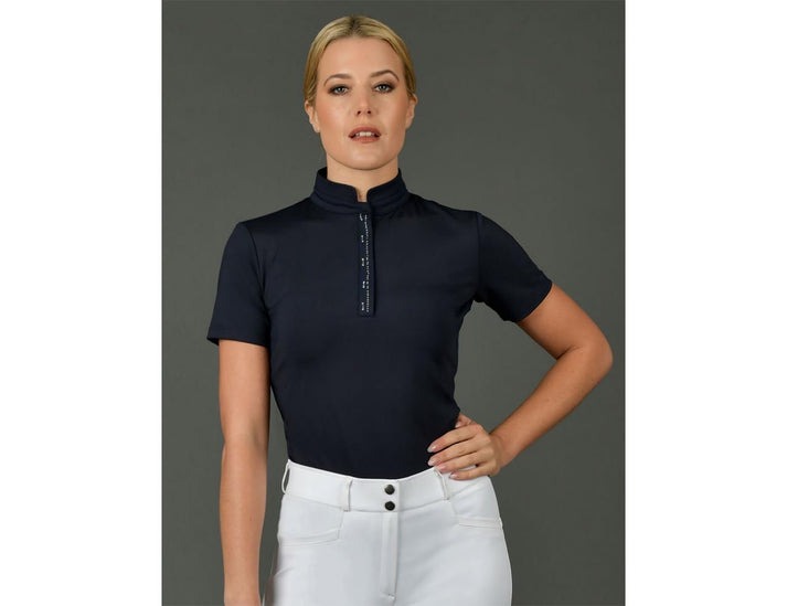 Dublin Melanie Strass Competition Shirt Short Sleeve Ink - Size L