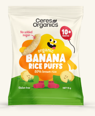 Banana Rice Puffs Organic