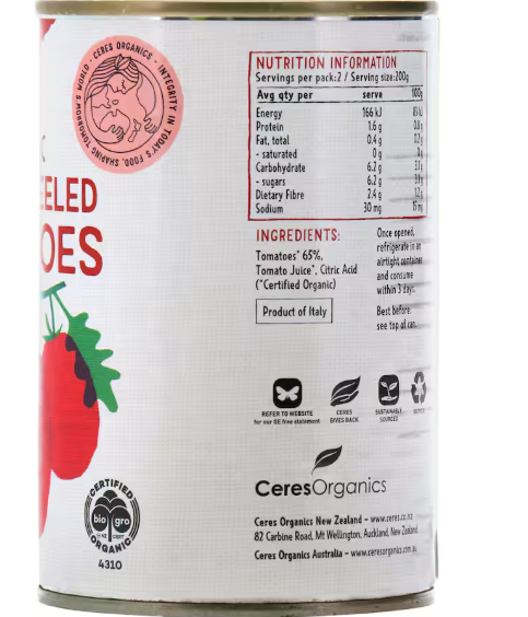 CE BIO Tomatoes Whole Peeled