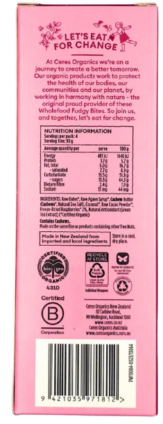 Chocolate Raspberry Fudgy Bite