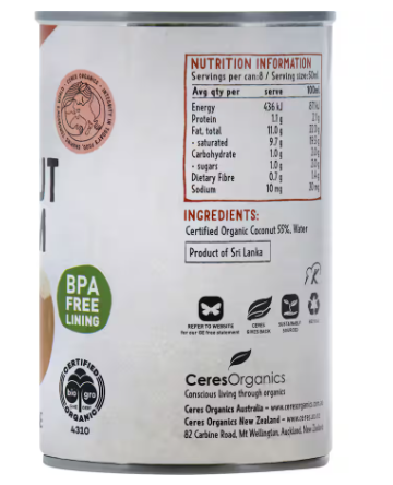 Organic Coconut Cream