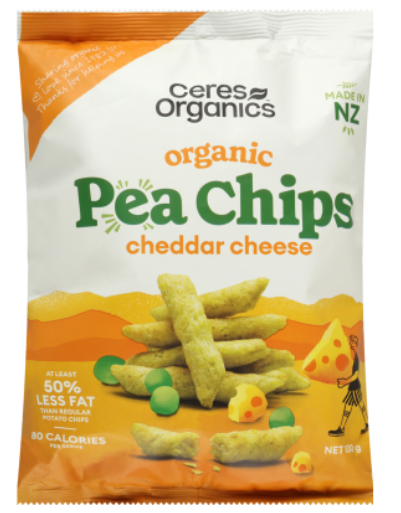 Organic Pea Chips, Cheddar Cheese