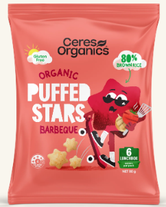 Organic Puffed Stars Barbeque