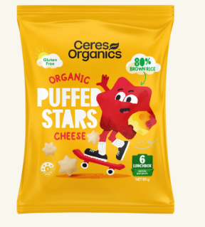 Organic Puffed Stars Cheese