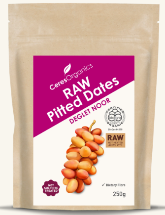 Organic Raw Pitted Dates 250g