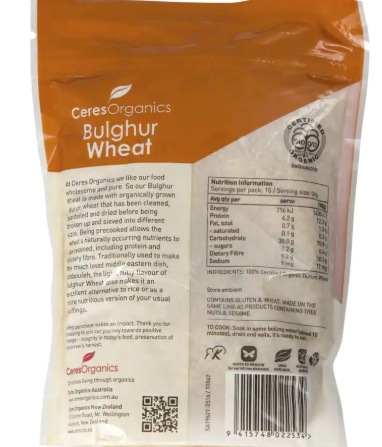 Organic Wheat Bulghur
