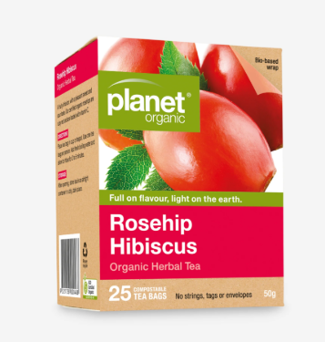 Planet Organic Herbal Tea- Rosehip Hibiscus