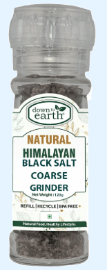 DTE Natural Himalayan Black Salt Grinder 100g