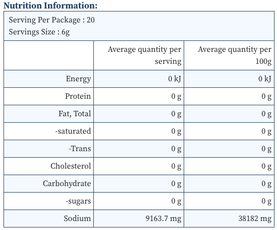 DTE Natural Himalayan Black Salt Grinder 100g