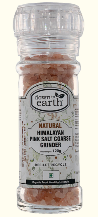 DTE Natural Himalayan Pink Salt Grinder 120g